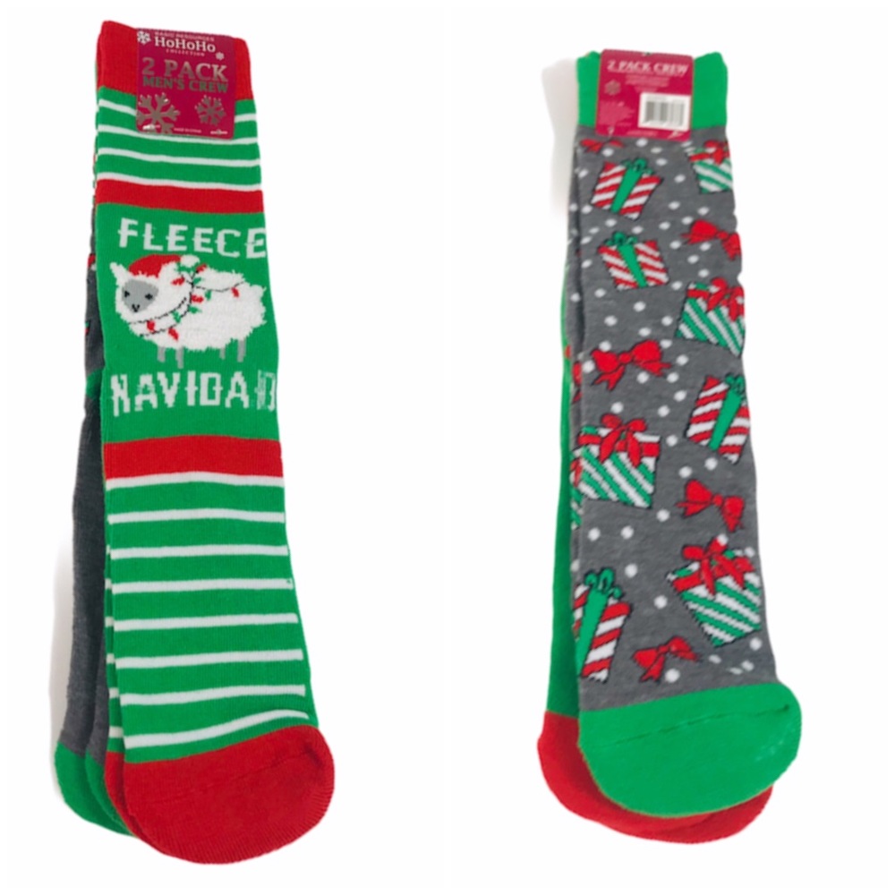 Basic Resources Fleece Navidad Sheep Crew Socks